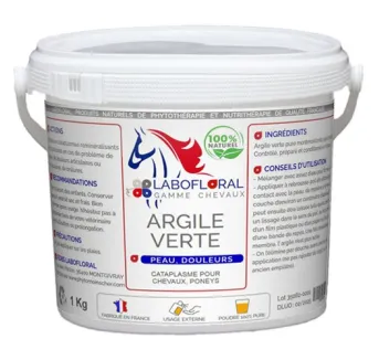 Argile verte Labofloral pour chevaux