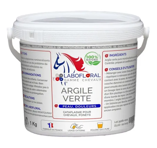 Argile verte Labofloral pour chevaux