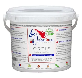 Ortie feuille Labofloral pour chevaux en poudre