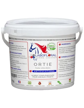 Ortie feuille Labofloral pour chevaux en poudre