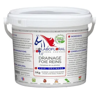 Complexe Drainage foie reins pour les chevaux