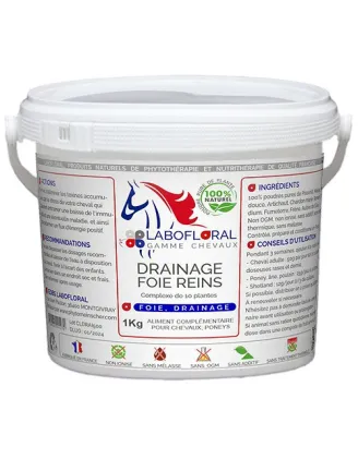 Complexe Drainage foie reins pour les chevaux