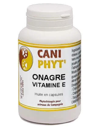 Onagre + Vit E Caniphyt - Chiens/Chats - 60 capsules