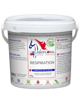 Complexe de plantes en poudre Respiration pour chevaux Labofloral